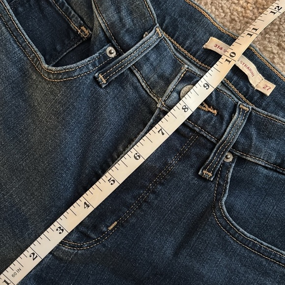 Levi's 314 Shaping Straight Blue Jeans Womens size 27 - Picture 5 of 7